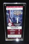 World Series Ticket framed in Acrylic