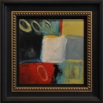 Colorful painting with a Black Frame